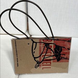 Unique Graphic Tote Bag with Black Handles